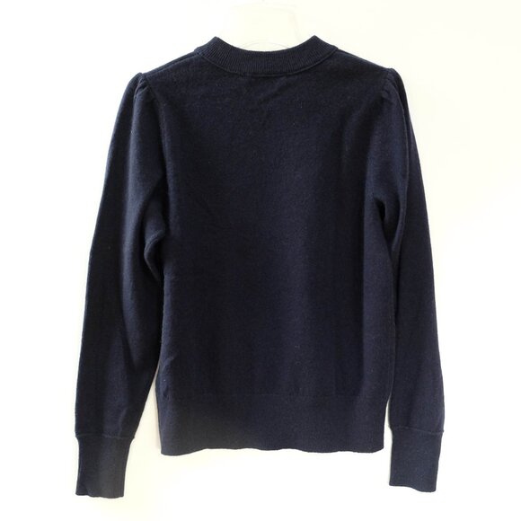 New BODEN Cashmere Puff Shoulder Sweater XS Navy Blue - Picture 5 of 8